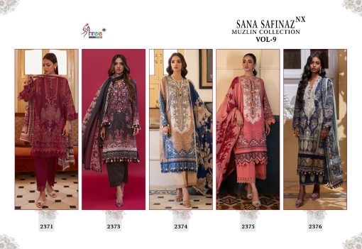Shree Fabs Sana Safinaz Muzlin Collection Vol 9 NX Salwar Suit Wholesale Catalog 5 Pcs 12 510x351 - Shree Fabs Sana Safinaz Muzlin Collection Vol 9 NX Salwar Suit Wholesale Catalog 5 Pcs