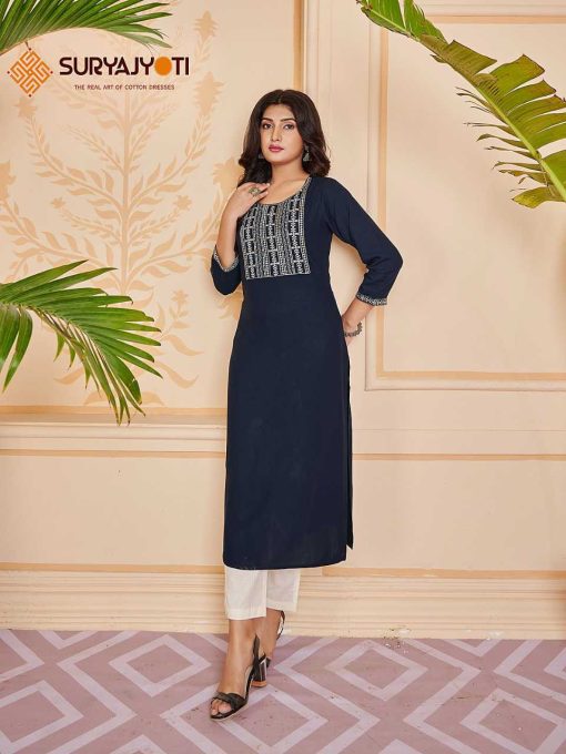 Suryajyoti Nirja Advance Vol 5 Kurti Wholesale Catalog 8 Pcs 16 510x680 - Suryajyoti Nirja Advance Vol 5 Kurti Wholesale Catalog 8 Pcs