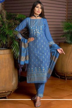 Vitara Roman Kurti with Dupatta Bottom Cotton Catalog 4 Pcs