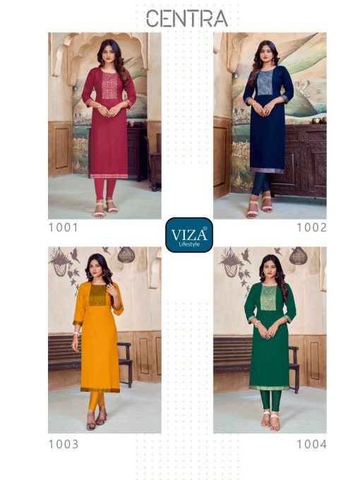 Viza Centra Kurti Wholesale Catalog 4 Pcs 10 510x680 - Viza Centra Kurti Wholesale Catalog 4 Pcs