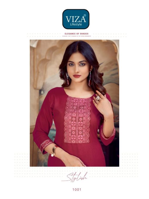 Viza Centra Kurti Wholesale Catalog 4 Pcs 6 510x680 - Viza Centra Kurti Wholesale Catalog 4 Pcs