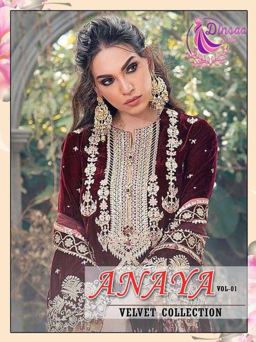 Dinsaa Anaya Vol 1 Velvet Collection Salwar Suit Catalog 3 Pcs 1 510x680 - Dinsaa Anaya Vol 1 Velvet Collection Salwar Suit Catalog 3 Pcs