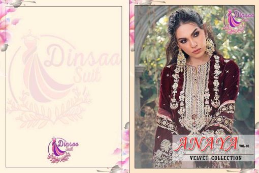 Dinsaa Anaya Vol 1 Velvet Collection Salwar Suit Catalog 3 Pcs 4 510x340 - Dinsaa Anaya Vol 1 Velvet Collection Salwar Suit Catalog 3 Pcs