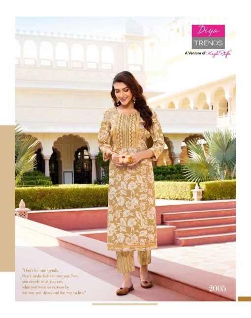 Diya Trends Goldy Vol 2 by Kajal Style Kurti with Pant Chanderi Catalog 10 Pcs 6 510x646 - Diya Trends Goldy Vol 2 by Kajal Style Kurti with Pant Chanderi Catalog 10 Pcs