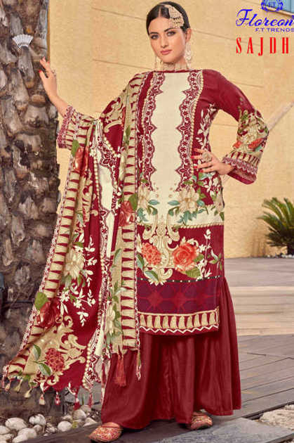 Floreon Trends Sajdha Pashmina Salwar Suit Catalog 10 Pcs