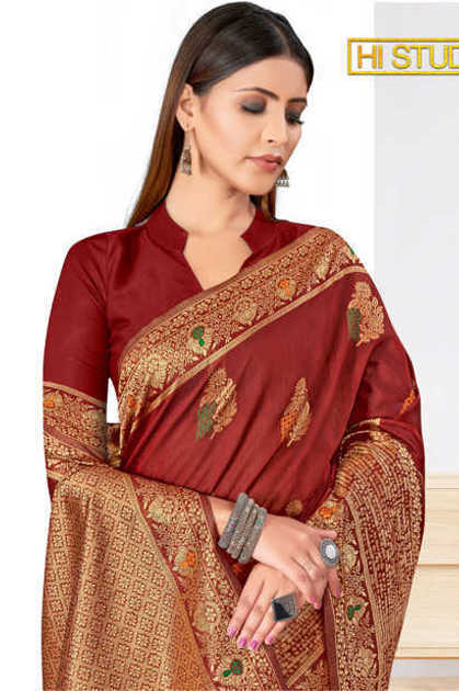 Hi Studio Chanderi Vol 2 Cotton Silk Saree Sari Catalog 5 Pcs