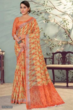Hi Studio Lotus Series 1 Linen Saree Sari Catalog 8 Pcs