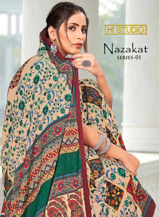 Hi Studio Nazakat Series 1 Georgette Saree Sari Catalog 8 Pcs 1 510x698 - Hi Studio Nazakat Series 1 Georgette Saree Sari Catalog 8 Pcs