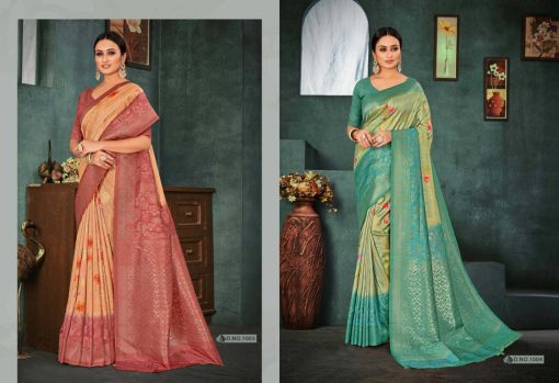 Hi Studio Tusser Silk Series 1 Banarasi Saree Sari Catalog 8 Pcs 4 510x349 - Hi Studio Tusser Silk Series 1 Banarasi Saree Sari Catalog 8 Pcs
