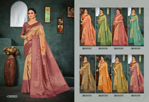Hi Studio Tusser Silk Series 1 Banarasi Saree Sari Catalog 8 Pcs 8 510x349 - Hi Studio Tusser Silk Series 1 Banarasi Saree Sari Catalog 8 Pcs