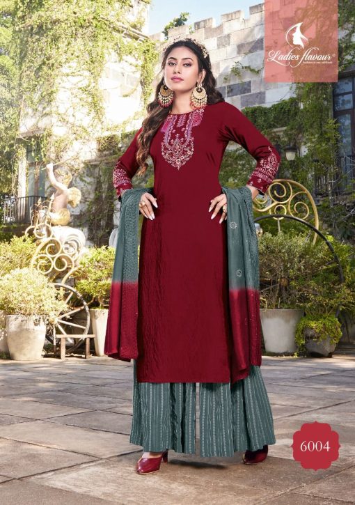 Ladies Flavour Ruhana Vol 5 Kurti with Bottom Dupatta Viscose Chanderi Catalog 6 Pcs 7 510x725 - Ladies Flavour Ruhana Vol 5 Kurti with Bottom Dupatta Viscose Chanderi Catalog 6 Pcs