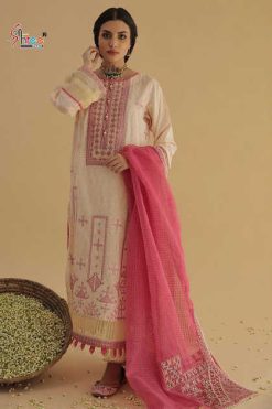 Shree Fabs Chevron Premium Collection Vol 3 Cotton Chiffon Salwar Suit Catalog 7 Pcs