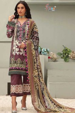 Shree Fabs Queens Court Chiffon Cotton Salwar Suit Catalog 5 Pcs 247x371 - Surat Fabrics