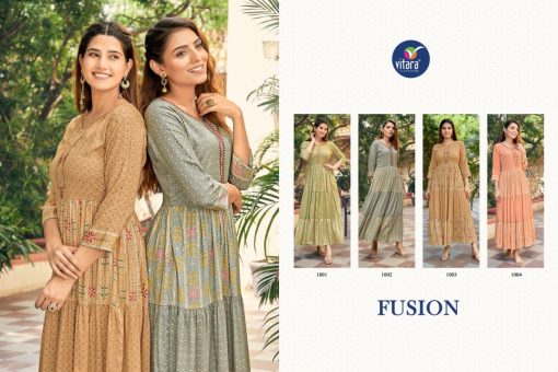 Vitara Fusion Rayon Kurti Catalog 4 Pcs 6 510x340 - Vitara Fusion Rayon Kurti Catalog 4 Pcs