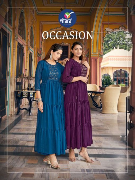 Vitara Occasion Georgette Kurti Catalog 4 Pcs 1 510x680 - Vitara Occasion Georgette Kurti Catalog 4 Pcs