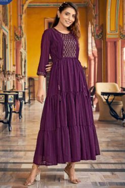 Vitara Occasion Georgette Kurti Catalog 4 Pcs