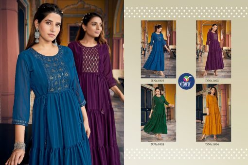 Vitara Occasion Georgette Kurti Catalog 4 Pcs 6 510x340 - Vitara Occasion Georgette Kurti Catalog 4 Pcs