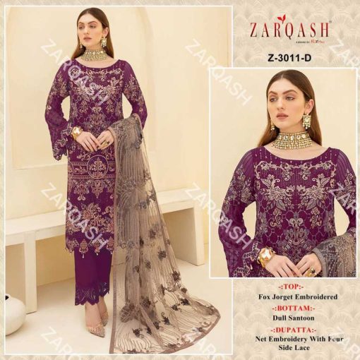 Zarqash D No 3011 by Khayyira Georgette Salwar Suit Catalog 4 Pcs 1 510x510 - Zarqash D No 3011 by Khayyira Georgette Salwar Suit Catalog 4 Pcs