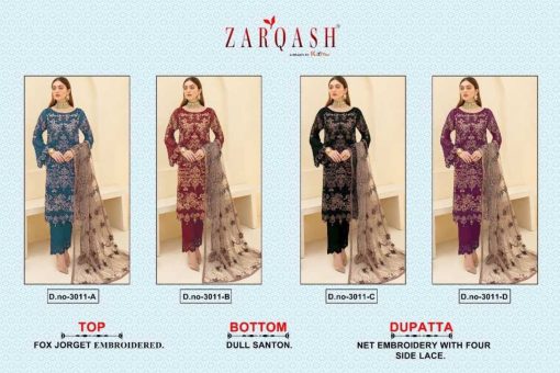 Zarqash D No 3011 by Khayyira Georgette Salwar Suit Catalog 4 Pcs 9 1 510x340 - Zarqash D No 3011 by Khayyira Georgette Salwar Suit Catalog 4 Pcs