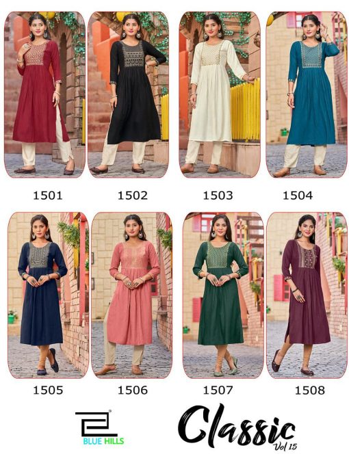 Blue Hills Classic Vol 15 Rayon Kurti Catalog 8 Pcs 10 510x680 - Blue Hills Classic Vol 15 Rayon Kurti Catalog 8 Pcs