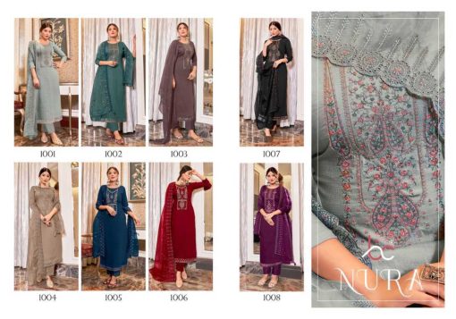 Brij Nura Viscose Salwar Suit Catalog 8 Pcs 21 1 510x357 - Brij Nura Viscose Salwar Suit Catalog 8 Pcs