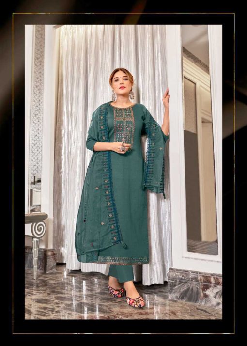 Brij Nura Viscose Salwar Suit Catalog 8 Pcs 6 1 510x714 - Brij Nura Viscose Salwar Suit Catalog 8 Pcs