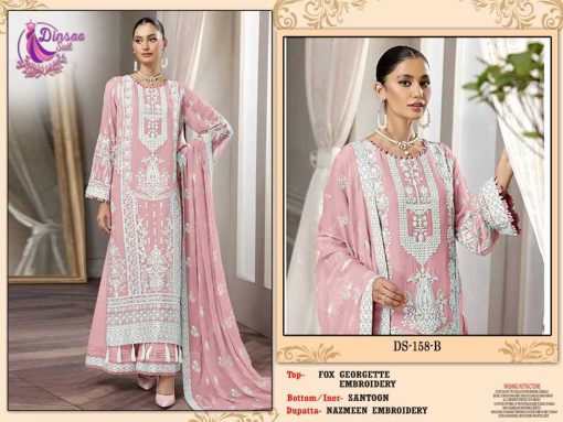 Dinsaa Ds 158 Georgette Salwar Suit Catalog 4 Pcs 2 1 510x383 - Dinsaa Ds 158 Georgette Salwar Suit Catalog 4 Pcs