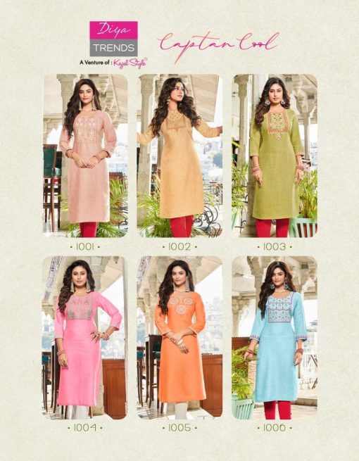 Diya Trends Captan Cool Vol 1 by Kajal Style Rayon Kurti Catalog 6 Pcs 11 510x655 - Diya Trends Captan Cool Vol 1 by Kajal Style Rayon Kurti Catalog 6 Pcs