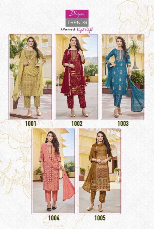 Diya Trends Zubeda Vol 1 by Kajal Style Rayon Kurti with Dupatta Bottom Catalog 10 Pcs 18 510x757 - Diya Trends Zubeda Vol 1 by Kajal Style Rayon Kurti with Dupatta Bottom Catalog 10 Pcs