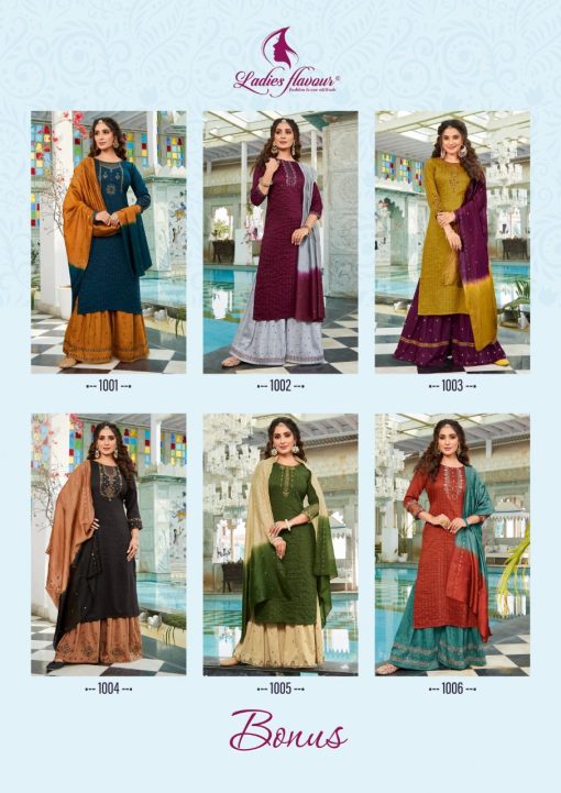 Ladies Flavour Bonus Kurti with Bottom Dupatta Viscose Catalog 6 Pcs 14 510x721 - Ladies Flavour Bonus Kurti with Bottom Dupatta Viscose Catalog 6 Pcs