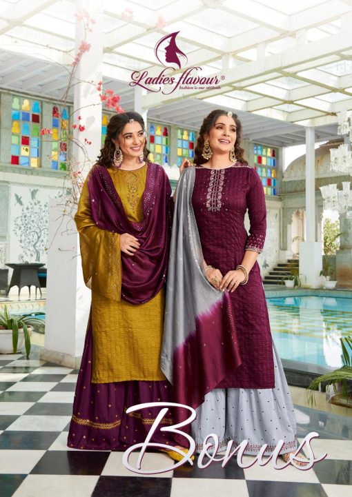 Ladies Flavour Bonus Kurti with Bottom Dupatta Viscose Catalog 6 Pcs 5 510x721 - Ladies Flavour Bonus Kurti with Bottom Dupatta Viscose Catalog 6 Pcs