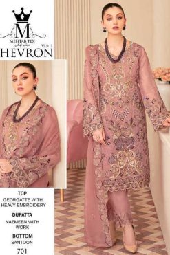 Mehtab Chevron Vol 1 Georgette Salwar Suit Catalog 3 Pcs