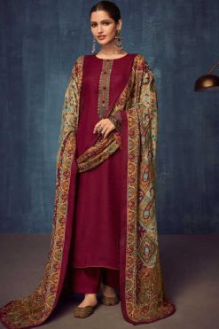 Mumtaz Arts Kani Pashmina Salwar Suit Catalog 7 Pcs 15 247x371 - Shree Fabs Florance Chiffon Cotton Salwar Suit Catalog 7 Pcs
