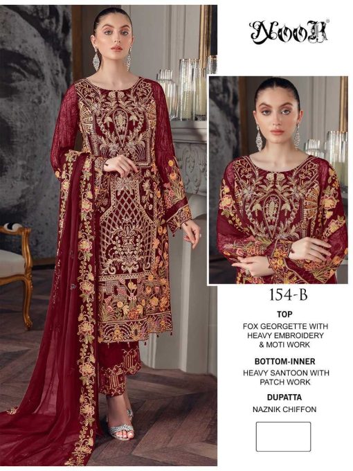 Noor DN 154 Georgette Salwar Suit Catalog 4 Pcs 1 510x680 - Noor DN 154 Georgette Salwar Suit Catalog 4 Pcs