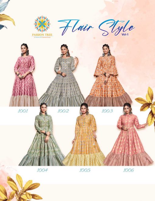 Passion Tree Flair Style Vol 1 Capsule Rayon Gown Catalog 6 Pcs 11 510x660 - Passion Tree Flair Style Vol 1 Capsule Rayon Gown Catalog 6 Pcs