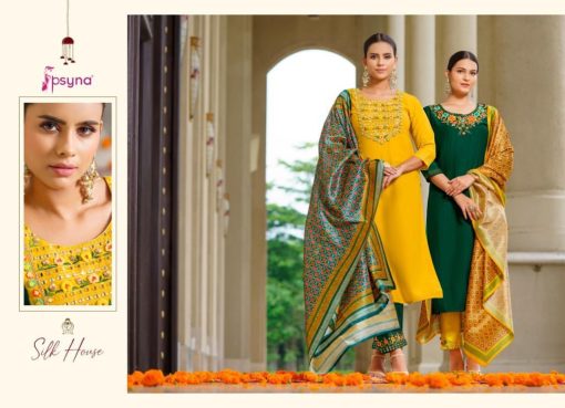 Psyna Silk House Vol 1 Kurti with Dupatta Bottom Catalog 6 Pcs 3 510x369 - Psyna Silk House Vol 1 Kurti with Dupatta Bottom Catalog 6 Pcs