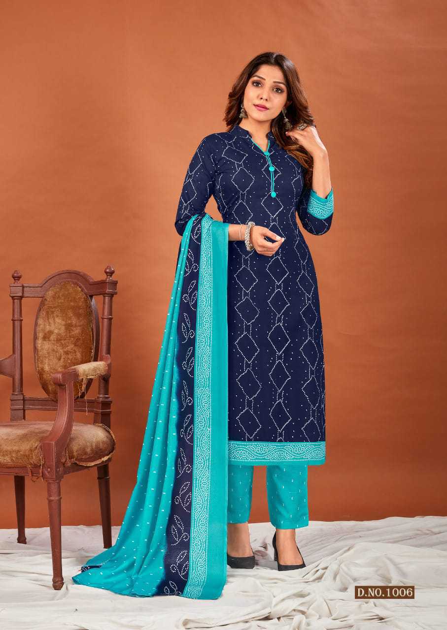 Shaily Green Color Cotton Blend Embroidered Unstitched Dress  Material-VF_ASCGRN33_DM