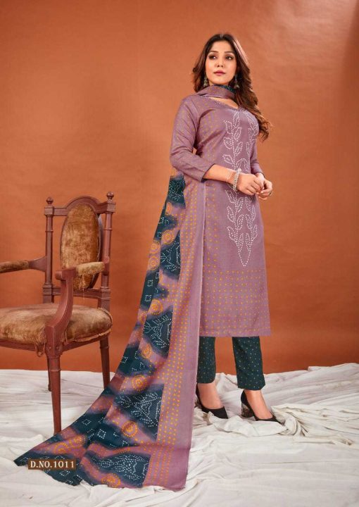 SKT Bandhej Cotton Salwar Suit Catalog 12 Pcs 12 1 510x720 - SKT Bandhej Cotton Salwar Suit Catalog 12 Pcs