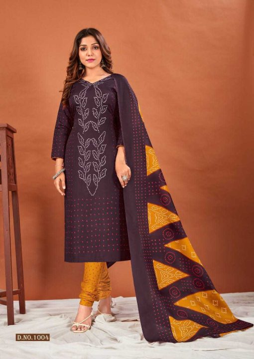 SKT Bandhej Cotton Salwar Suit Catalog 12 Pcs 5 1 510x720 - SKT Bandhej Cotton Salwar Suit Catalog 12 Pcs