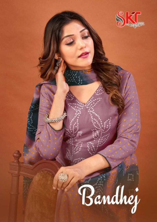 SKT Bandhej Cotton Salwar Suit Catalog 12 Pcs 6 1 510x720 - SKT Bandhej Cotton Salwar Suit Catalog 12 Pcs