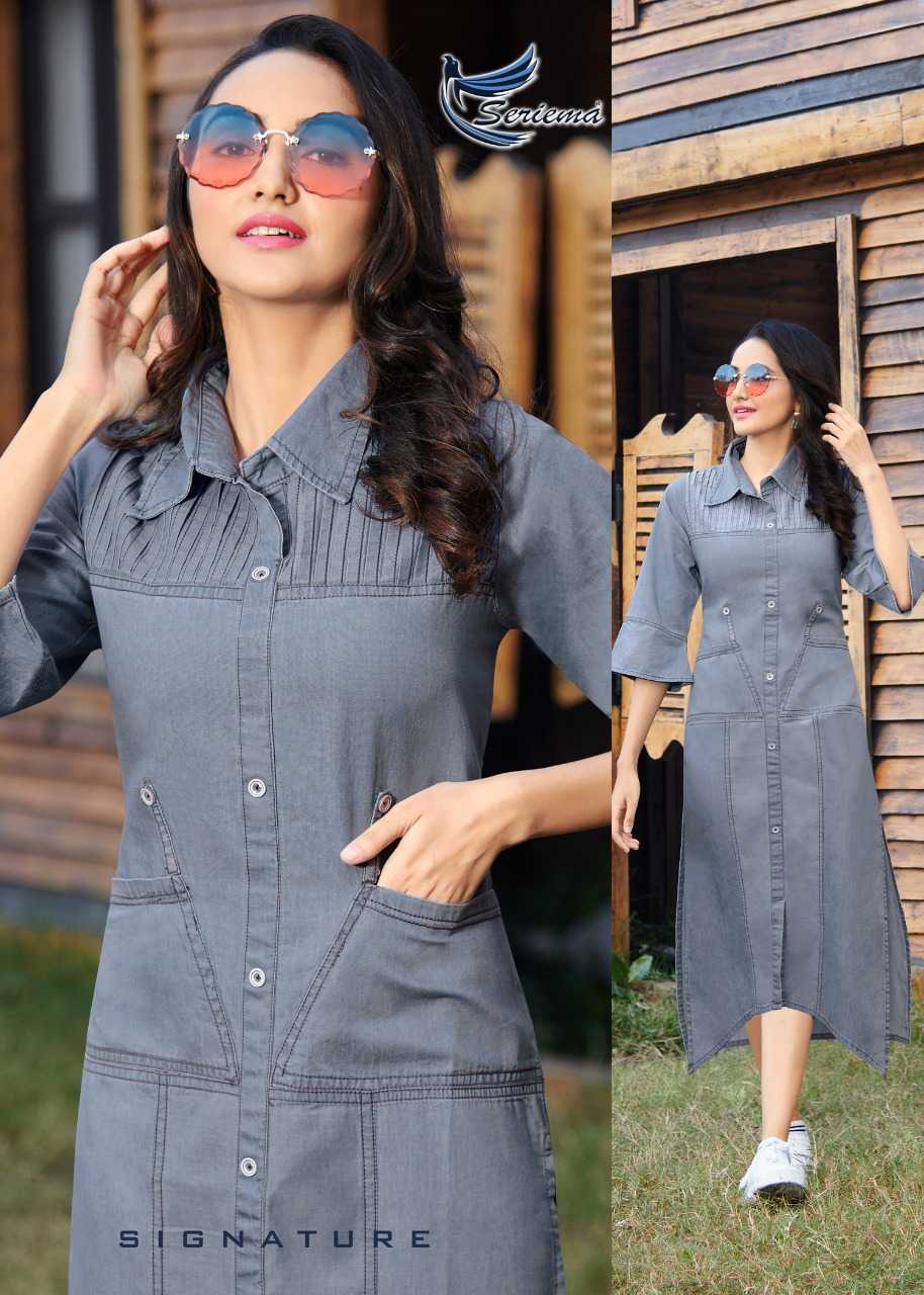 Ladies Denim Kurti at Rs 230 / Piece in Hyderabad | Ahmed The Suit Shop