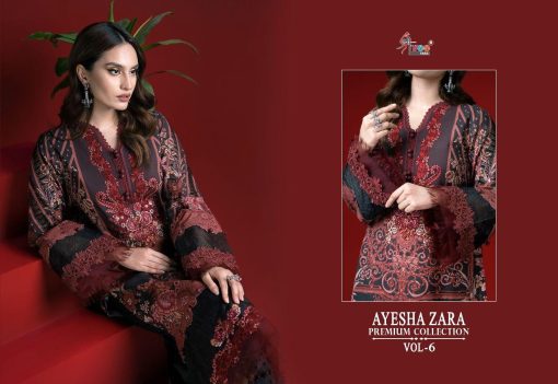 Shree Fabs Ayesha Zara Premium Collection Vol 6 Cotton Chiffon Salwar Suit Catalog 6 Pcs 2 510x351 - Shree Fabs Ayesha Zara Premium Collection Vol 6 Cotton Chiffon Salwar Suit Catalog 6 Pcs