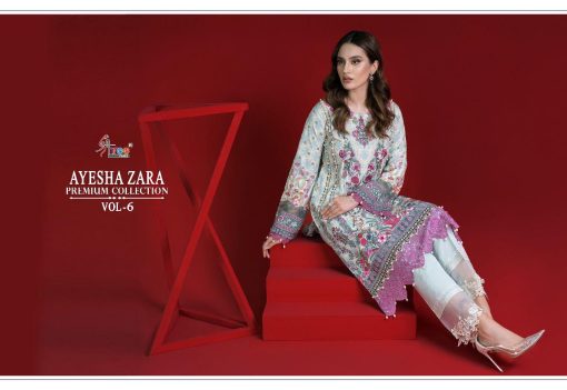 Shree Fabs Ayesha Zara Premium Collection Vol 6 Cotton Chiffon Salwar Suit Catalog 6 Pcs 5 510x351 - Shree Fabs Ayesha Zara Premium Collection Vol 6 Cotton Chiffon Salwar Suit Catalog 6 Pcs