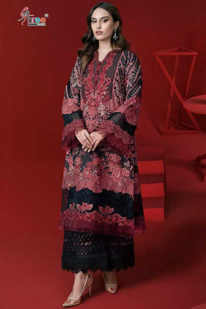 Shree Fabs Ayesha Zara Premium Collection Vol 6 Cotton Chiffon Salwar Suit Catalog 6 Pcs