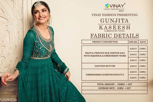 Vinay Kaseesh Gunjita Chiffon Salwar Suit Catalog 6 Pcs 12 510x340 - Vinay Kaseesh Gunjita Chiffon Salwar Suit Catalog 6 Pcs