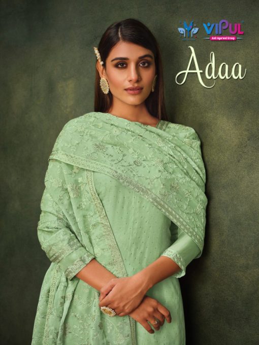 Vipul Adaa Organza Salwar Suit Catalog 6 Pcs 1 510x680 - Vipul Adaa Organza Salwar Suit Catalog 6 Pcs