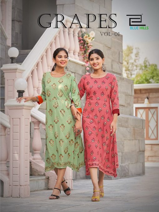 Blue Hills Grapes Vol 1 Rayon Kurti Catalog 8 Pcs 1 510x680 - Blue Hills Grapes Vol 1 Rayon Kurti Catalog 8 Pcs