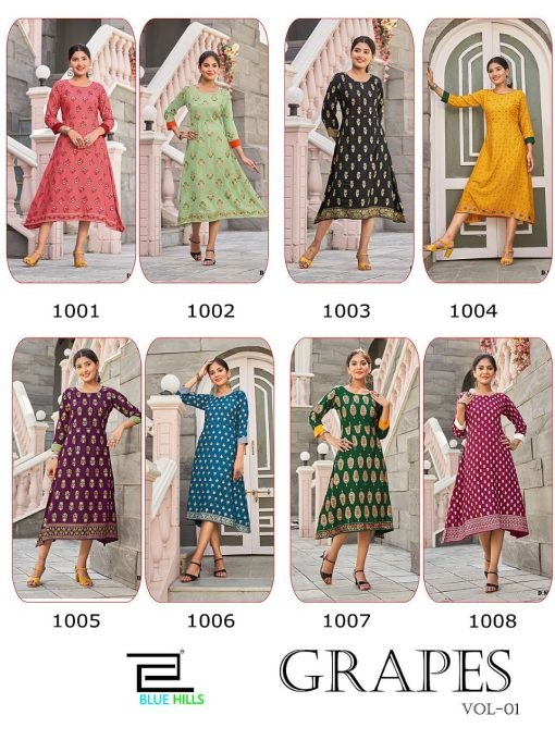 Blue Hills Grapes Vol 1 Rayon Kurti Catalog 8 Pcs 10 510x680 - Blue Hills Grapes Vol 1 Rayon Kurti Catalog 8 Pcs