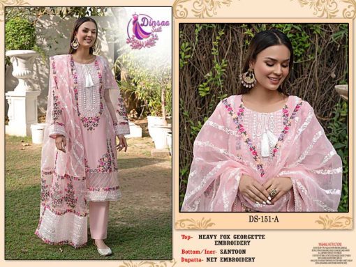 Dinsaa DS 151 Georgette Salwar Suit Catalog 4 Pcs 4 510x383 - Dinsaa DS 151 Georgette Salwar Suit Catalog 4 Pcs