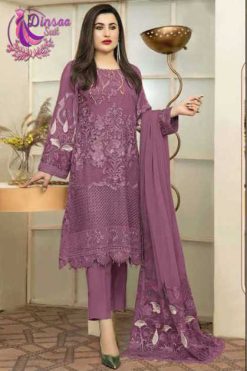 Dinsaa DS 168 Georgette Salwar Suit Catalog 4 Pcs